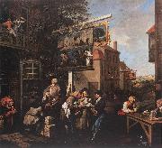 HOGARTH, William Soliciting Votes s oil